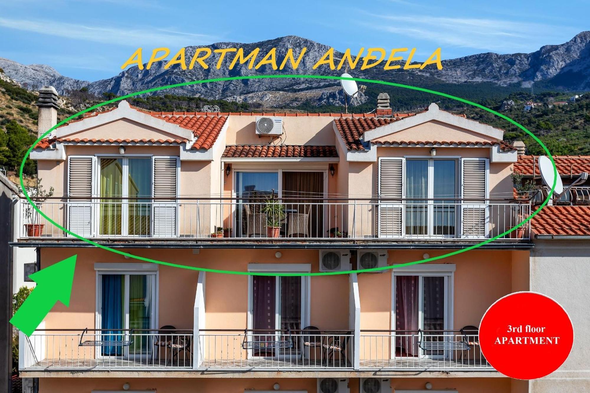 Apartman Andela Podgora Ngoại thất bức ảnh